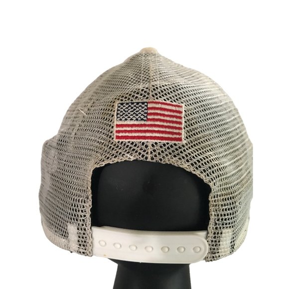 USA Fly Your Own Flag New Era Rare Distressed Snap Back Back Cap Hat Lid Trucker - Picture 4 of 7